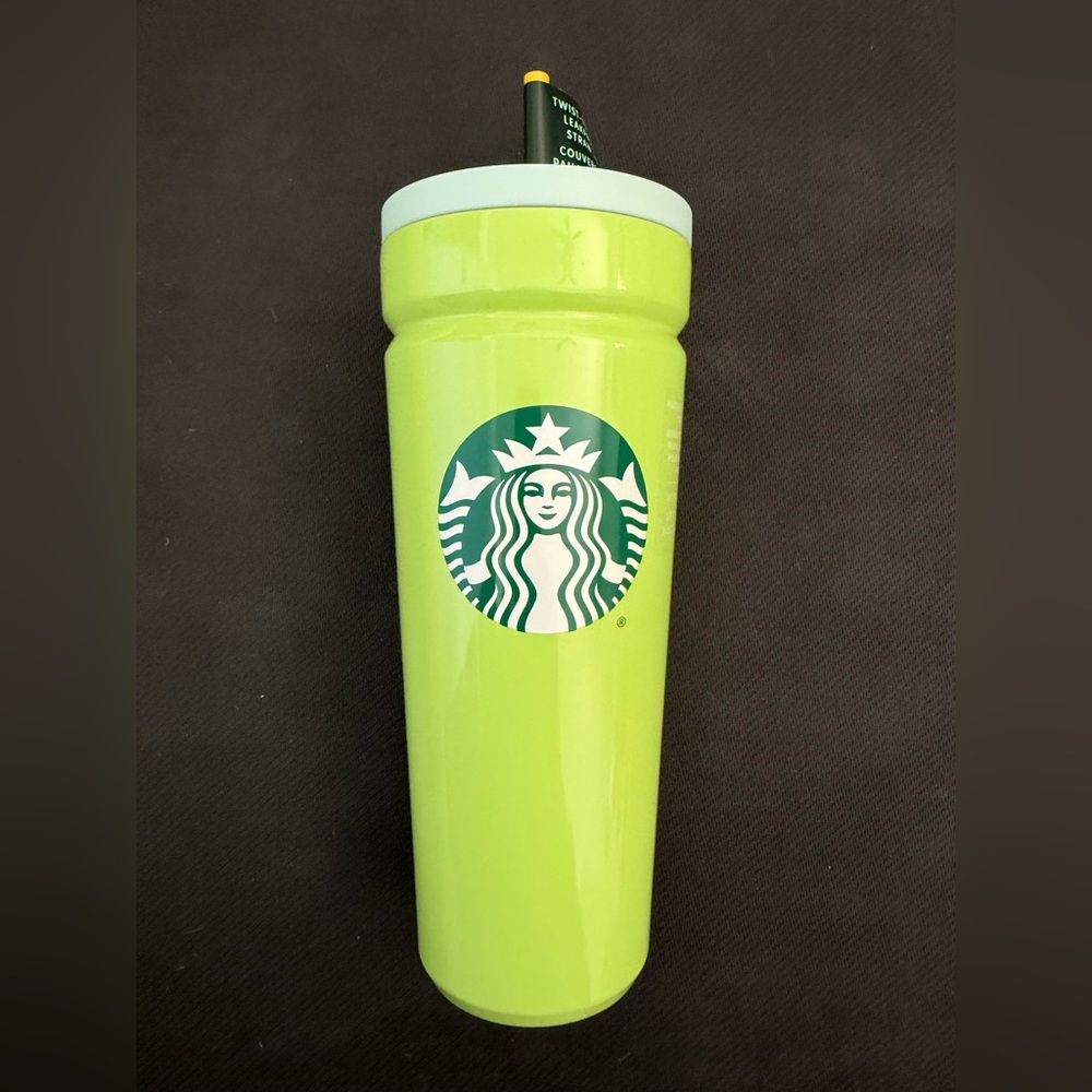 Starbucks Lime Green Travel Tumbler